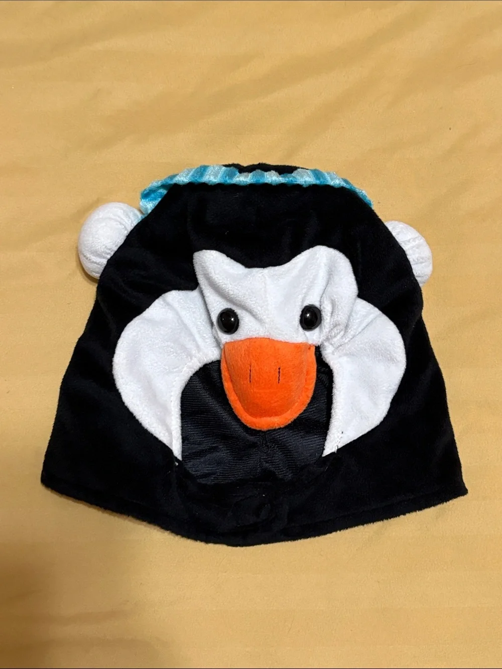 Kids Penguin Costume Romper with Hood - Black, White & Blue